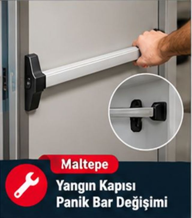Maltepe Yangın Kapısı Panik Bar Değişimi